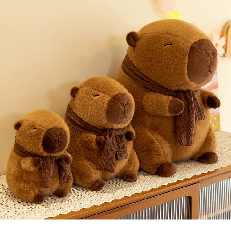 35CM Scarfed Capybara Plush Doll