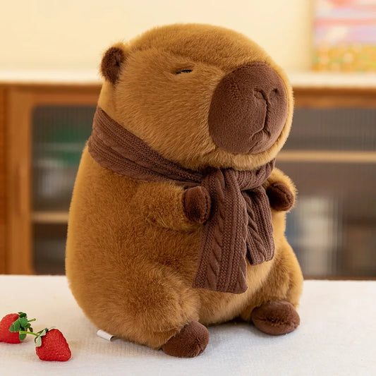 35CM Scarfed Capybara Plush Doll