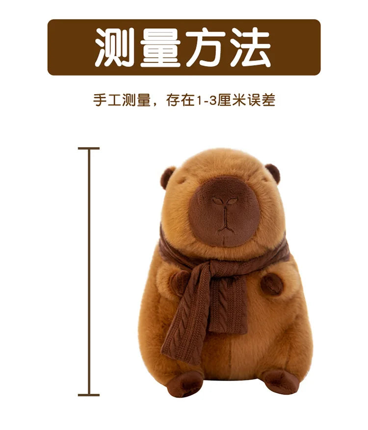 35CM Scarfed Capybara Plush Doll