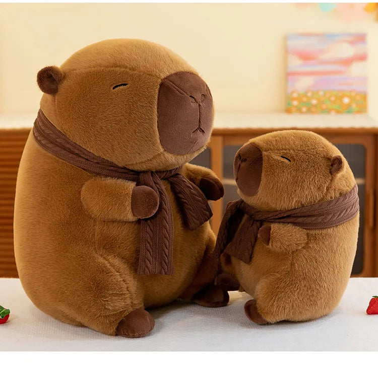 35CM Scarfed Capybara Plush Doll