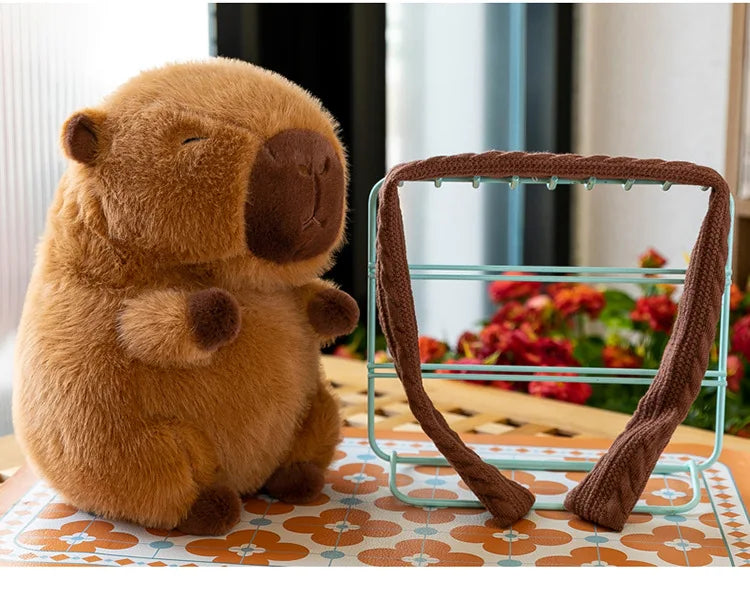 35CM Scarfed Capybara Plush Doll