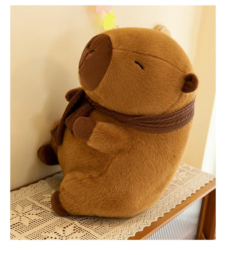 35CM Scarfed Capybara Plush Doll