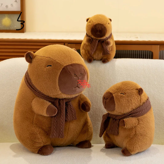 35CM Scarfed Capybara Plush Doll