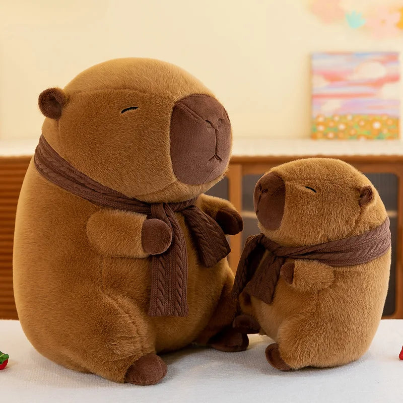 35CM Scarfed Capybara Plush Doll