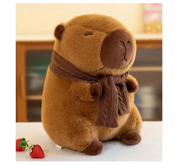 35CM Scarfed Capybara Plush Doll