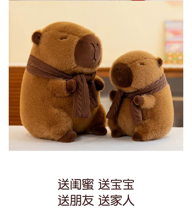 35CM Scarfed Capybara Plush Doll