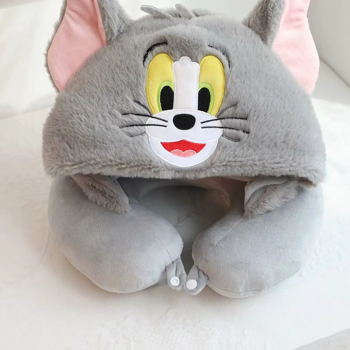 Tom and Jerry Hooded Neck Pillow