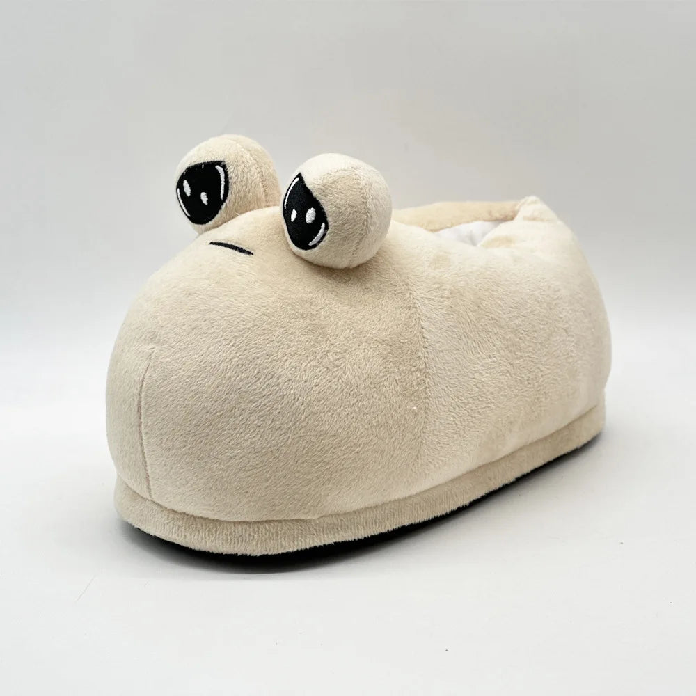 Kawaii Pou Plush Slippers