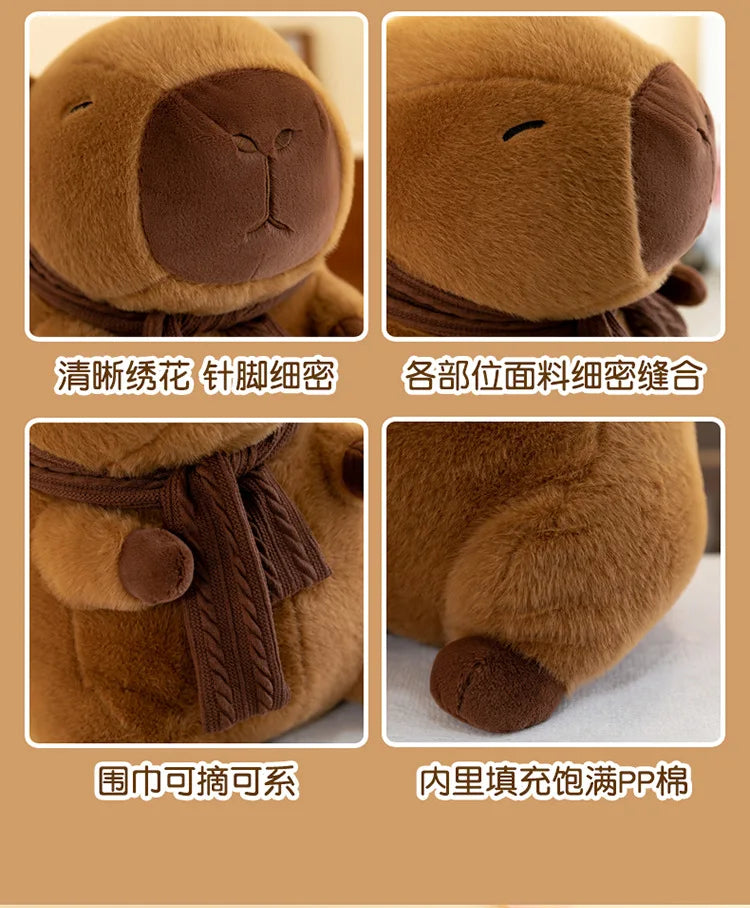 35CM Scarfed Capybara Plush Doll