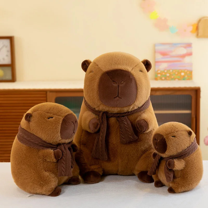 35CM Scarfed Capybara Plush Doll